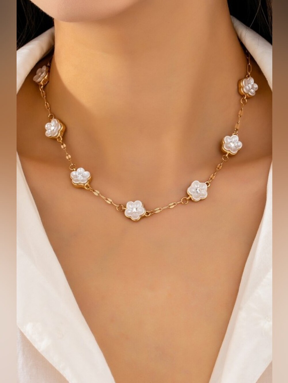 Pearl Blossom Necklace